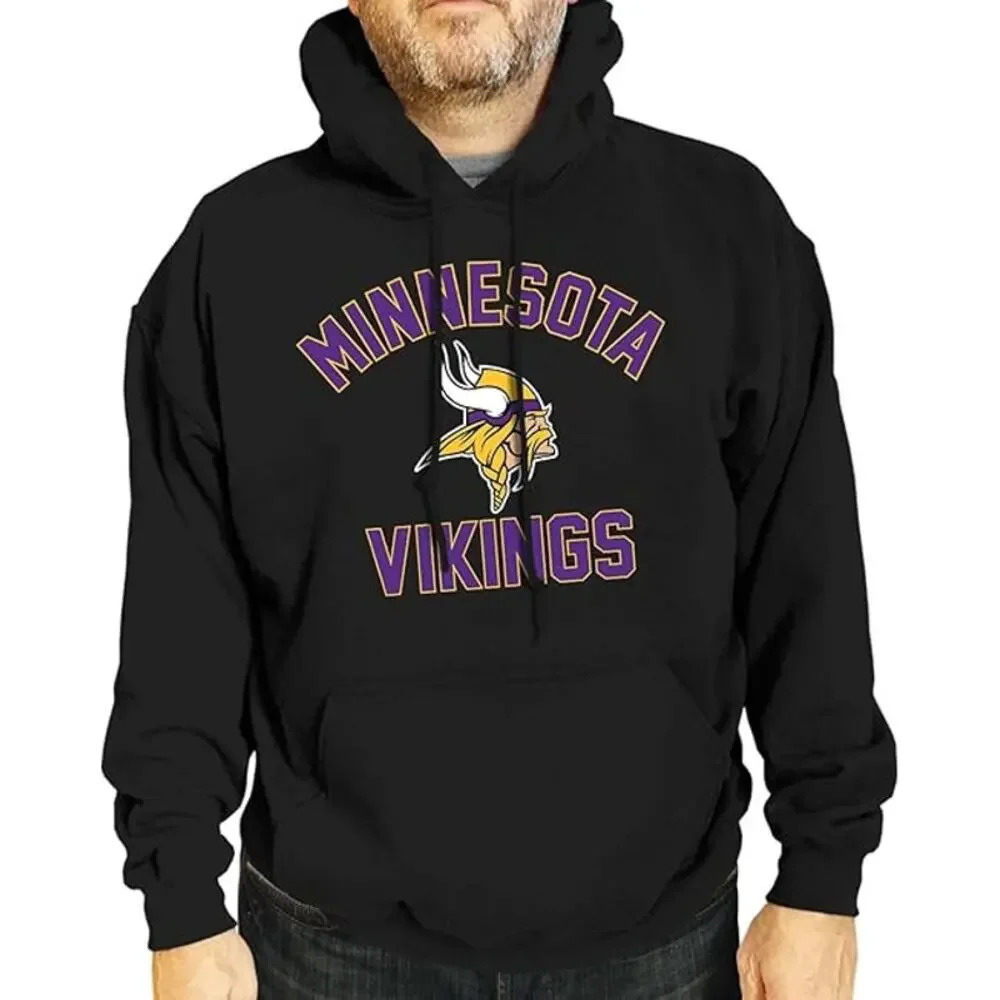 NEW Campus Colors Minnesota Vikings Gameday Hoodie Sweatshirt Mens Large
